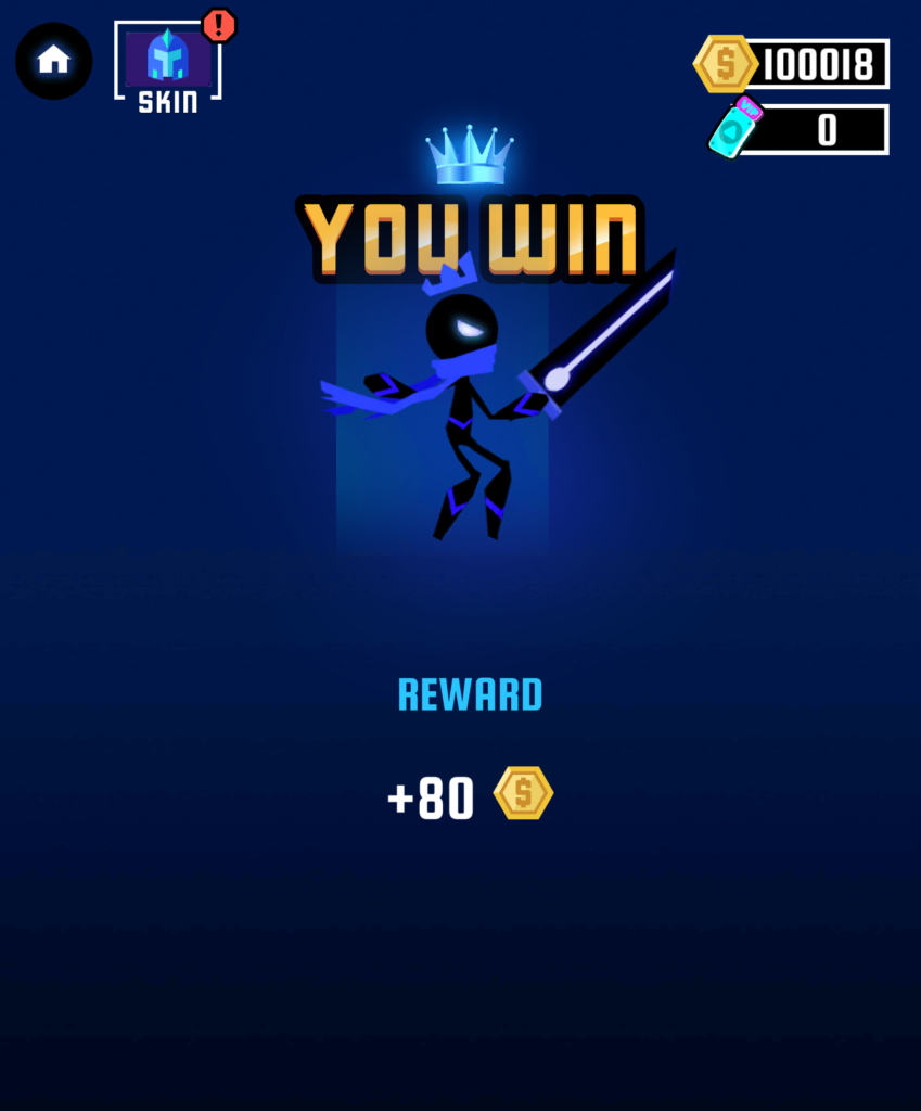 10万コイン達成の画面